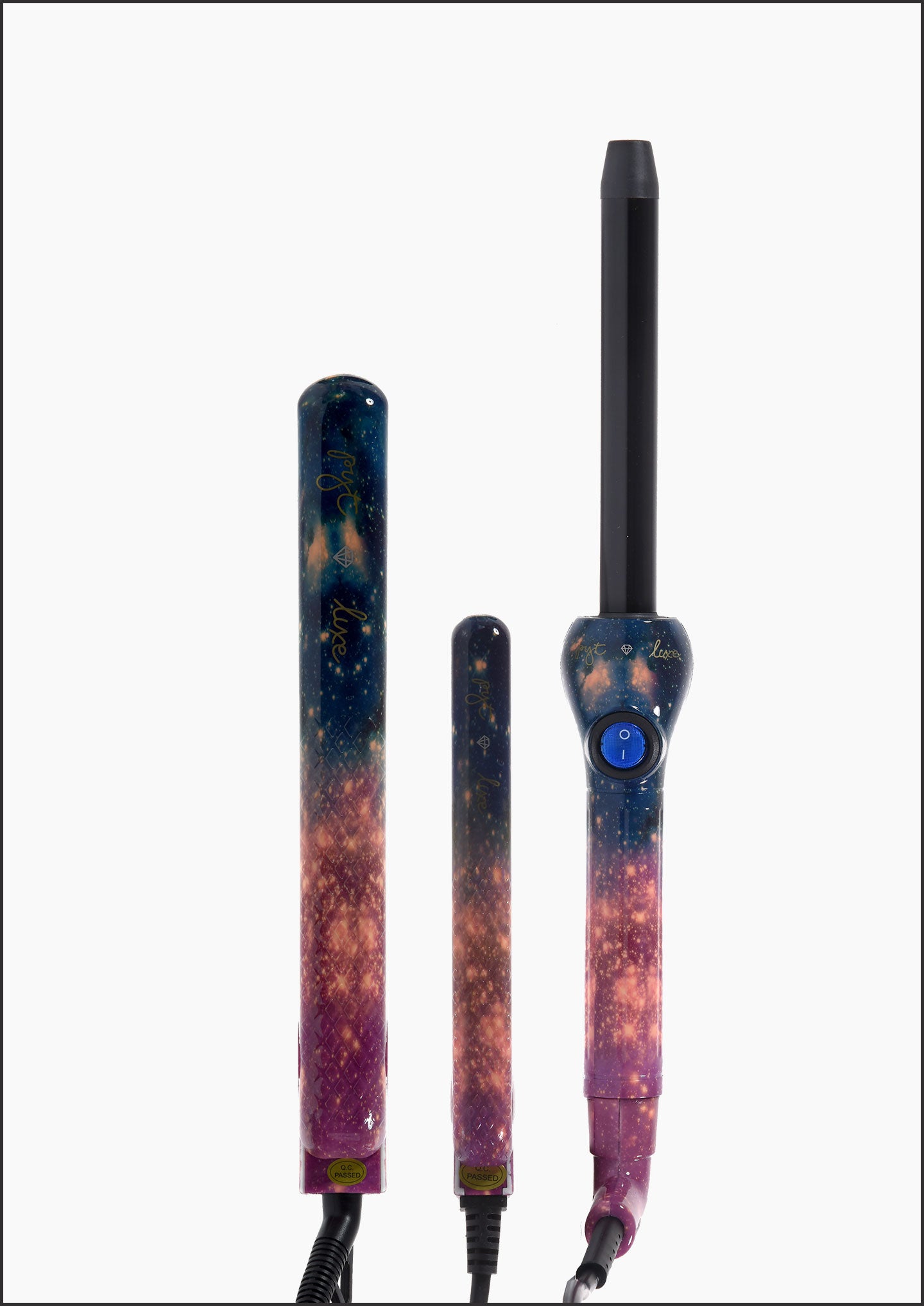 Lola Set - Galaxy: Ceramic Styler, 19mm Curling Wand, Mini Styler