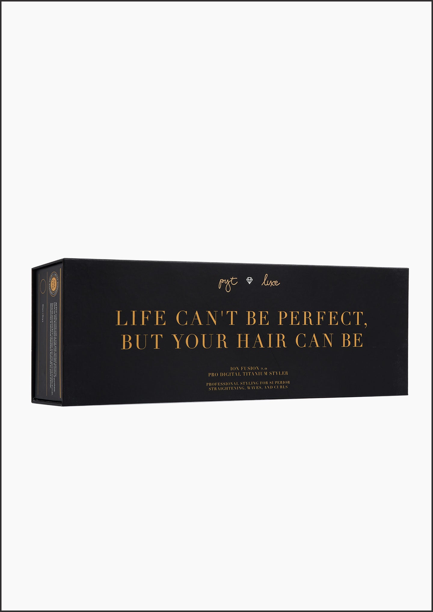 Pyt Luxe Ion Fusion 2.0 Pro Digital Titanium Styler Black