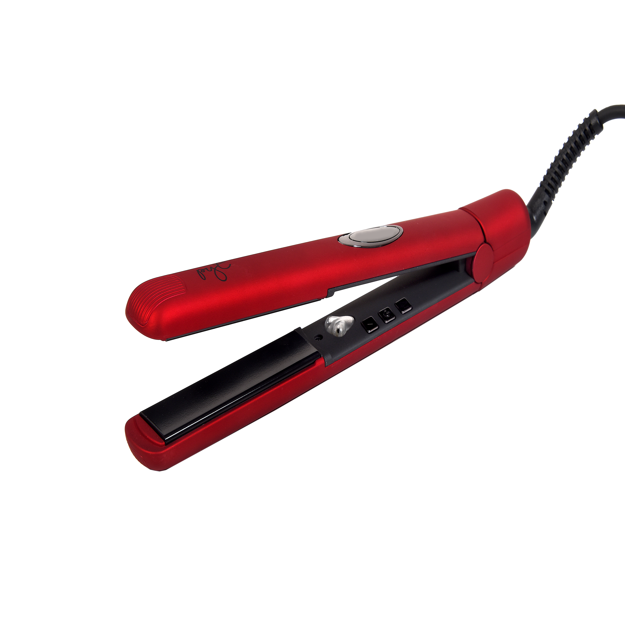 Far Infrared styler - Tourmaline-infused ceramic plates Red